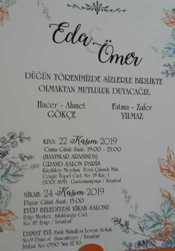 Düğün - Eda GÖKÇE & Ömer YILMAZ (24.11.2019)