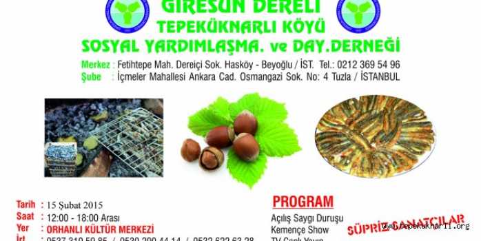 Tepeküknarlı Köyü 8. Hamsi Festivali 15 Şubatta