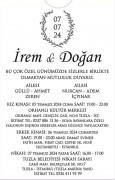 Nikah - İrem ZEREN & Doğan İÇPINAR (07.07.2024)